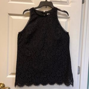 CABI dressy black lace top